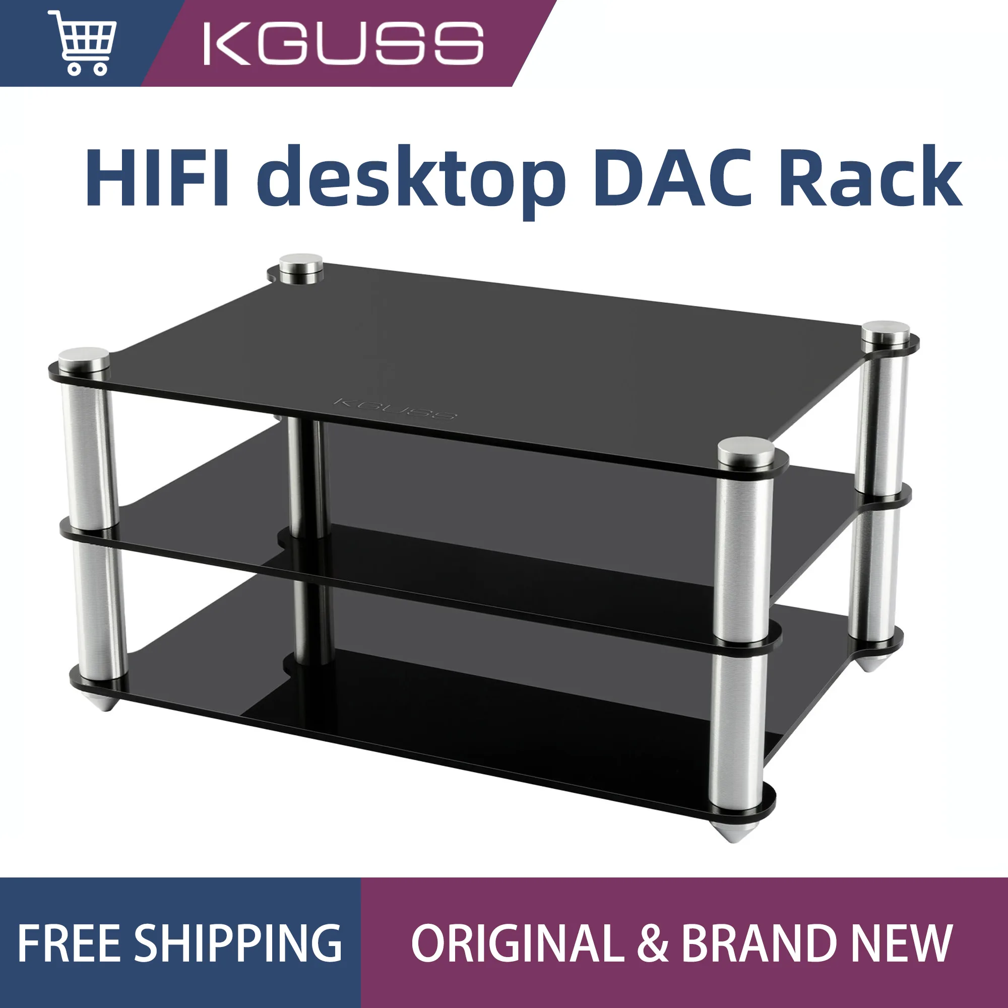Kgussアンプラックヒアヘッドフォンアンプdacラックデスクトップ