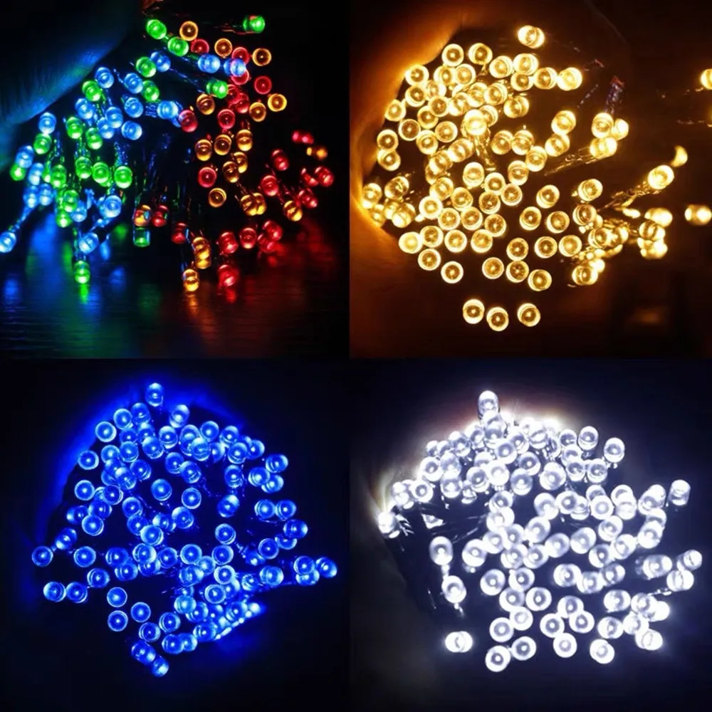 Solar-Powered LED Fairy Light Garland for Outdoor Decor – 8-Mode Garden, Wedding, and Birthday Ambiance Lighting