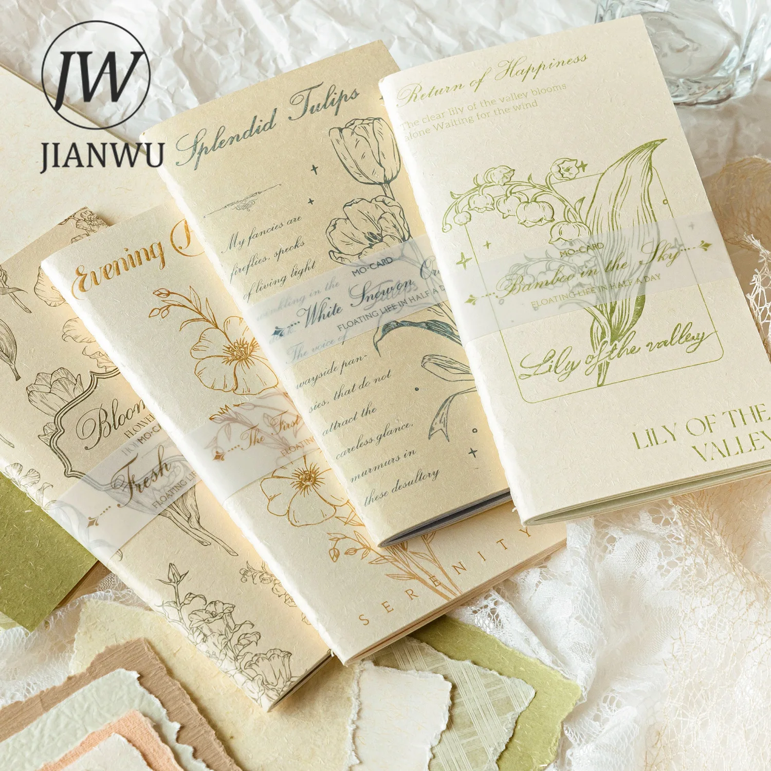 JIANWU 플로팅 라이프 반일 시리즈, 빈티지 식물 콜라주 재료 종이, 크리에이티브 DIY 정크 저널 문구, 20 장