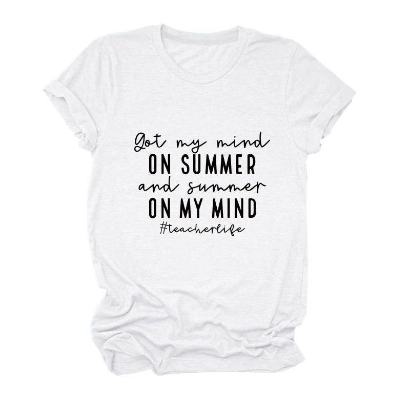 

High Quality Street Shirt 95% cotton Ladies Plus-size S-XL Casual Ladies Top T-shirt