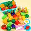 Educational Toy Plastic Kitchen Toy Set Cut Fruit and Vegetable Food Play House Simulation Toys Early Education Girls Boys Gifts 1