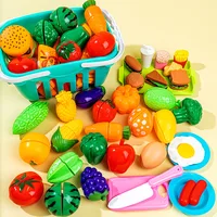 Educational Toy Plastic Kitchen Toy Set Cut Fruit and Vegetable Food Play House Simulation Toys Early Education Girls Boys Gifts 1