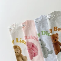 Newborn Baby Girl Cute Animal Short Sleeves Jumpsuit Thin Comfortable Cotton Bodysuit One Piece Boy Summer Outfits Clothing 6