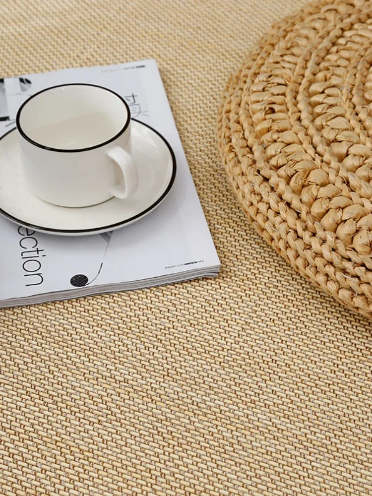 Japanese-Style Bamboo Carpet Tatami Mat Window Cushion Bamboo Woven Carpet