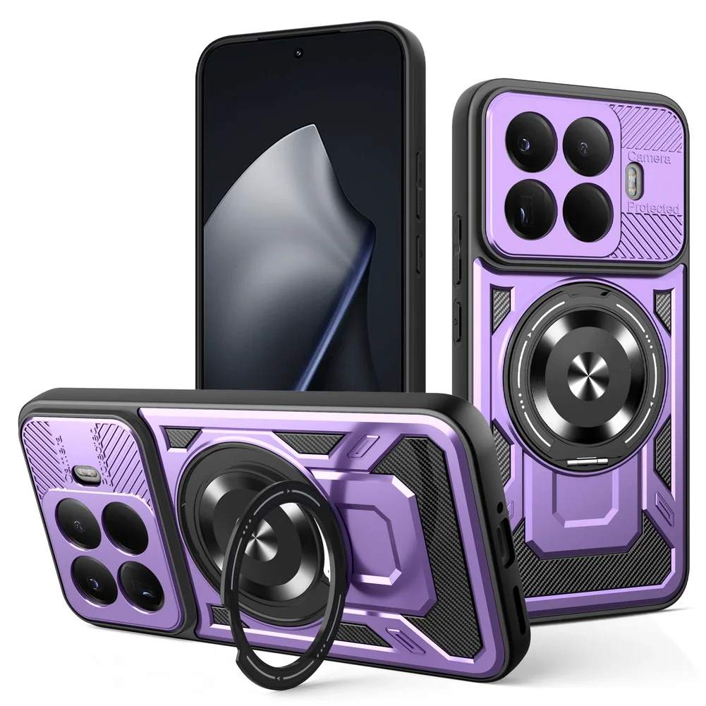 Multi-Functional Rotatable Metal Ring Holder Magnetic Phone Case