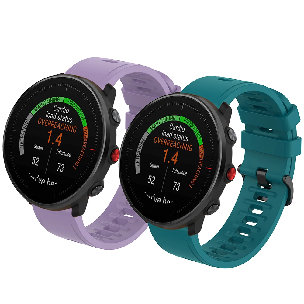 Silicone Replacement Strap - Premium Smartwatch Band, 20mm/22mm, Multiple Color Options