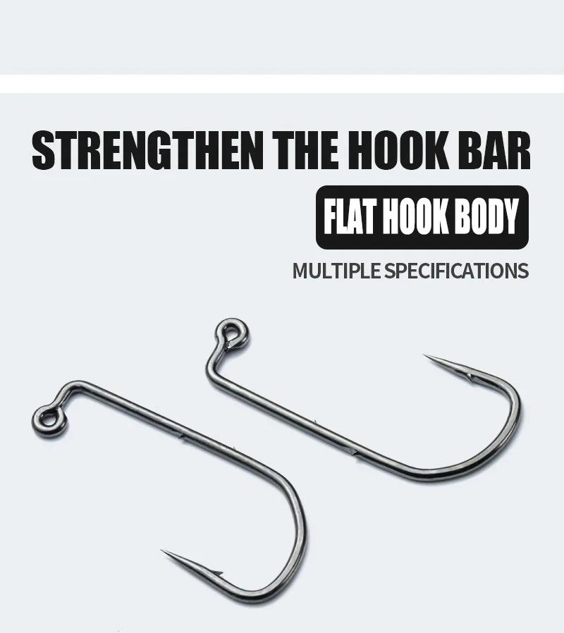 50 Stück 90-Grad-Jig-Fliegenhaken Größe 4 # 2 # 1 # 1/0 # 2/0 # Binden Sie starke Draht Salzwasser Süßwasser Angelhaken Aberdeen Jig Fishing – Detail 3