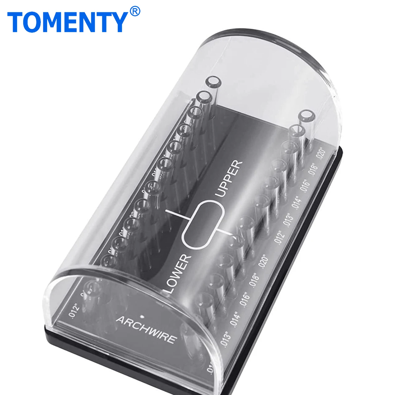 Dental Acrylic Organizer Holder Box Round/Rectangular Arch Wires Case