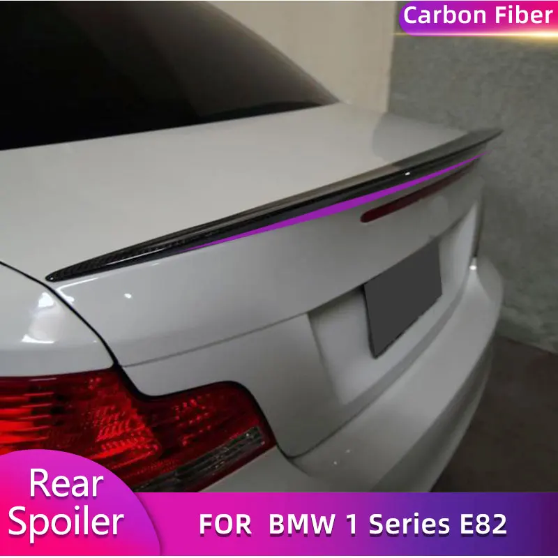 

Carbon Fiber Car Rear Trunk Spoiler Wings For BMW 1 Series E82 M Coupe 120i 128i 135i 2007-2013 Racing Tail Boot Lid Wing Lip