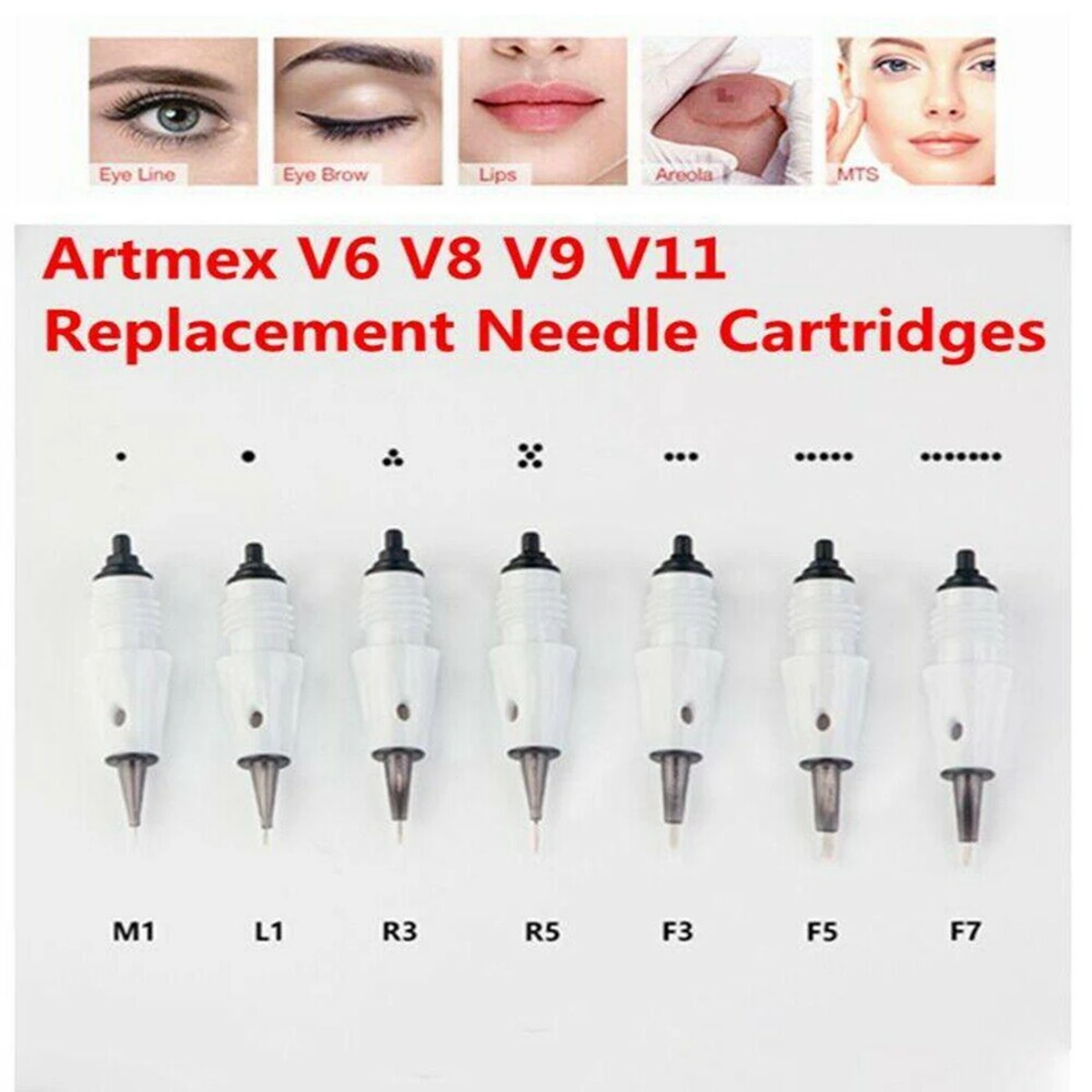 

Artmex Tatoo Machine Cartridge Needle PMU And MTS System Premium Tattoo Needles For Permanent Makeup V11 V9 V8 V6 V3 Machine