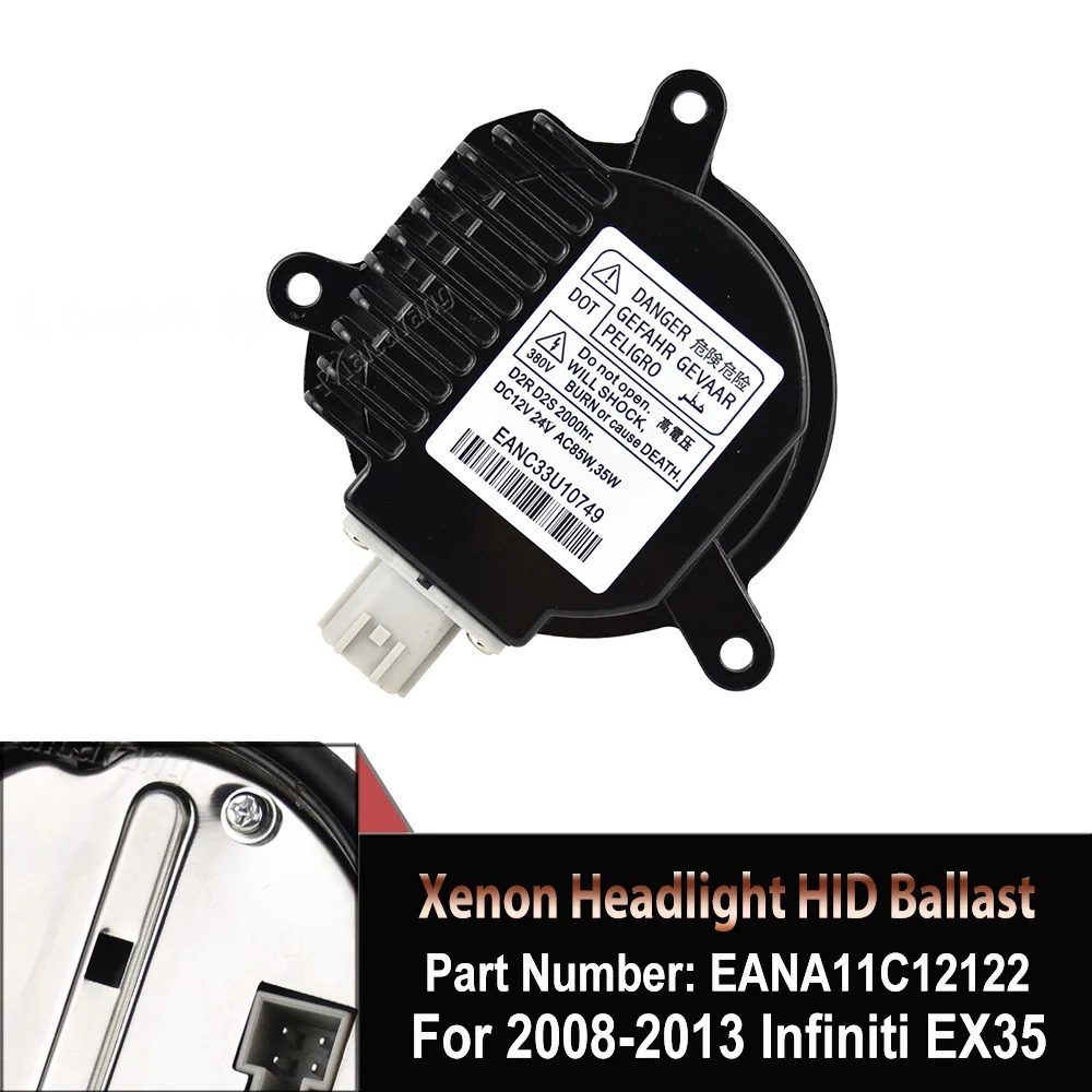 

Ксеноновая фара EANA11C12122 EANA090A0350 для Nissan 350Z Altim GT-R Murano Maxima For Infiniti EX35 G35 JX35 QX56 HID балласт