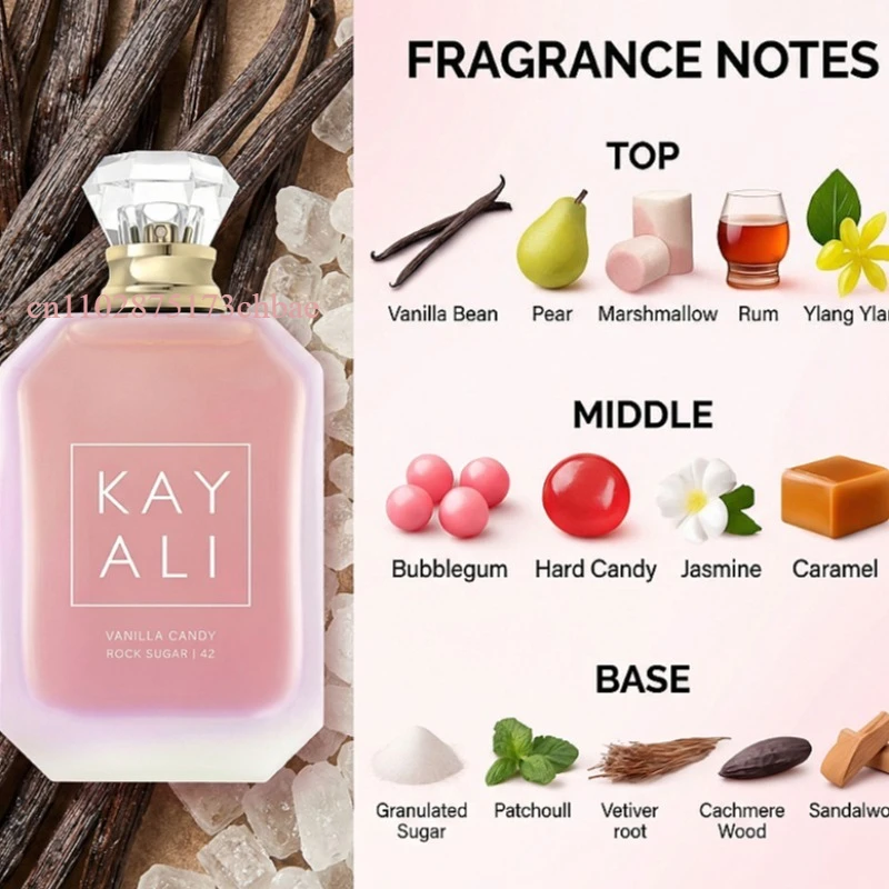 KAYALI Uxury Collection 100ml Eau Parfum With Vanilla Yum Boujee Vanilla Candy Rock Sugar Fleur Majesty Rose Royale Fresh Notes_voghion.com