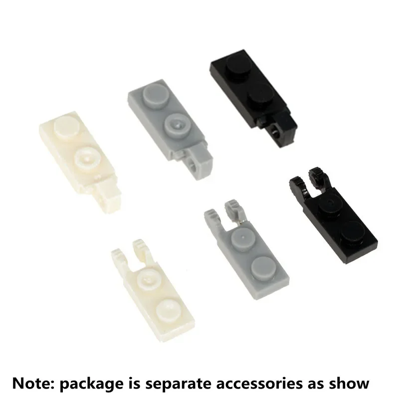 Marumine Build Block Changeover Catch 1x2 Hinge Plate 20PCS 44302 44301 Compatible MOC Technology Bricks DIY Parts Accessories 2
