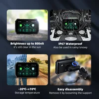 5 inch Wireless CarPlay Moto Android Auto Digital Motorcycle Dashboard GPS Motorcycle Navigation Two Theme Display Screen - Image 5