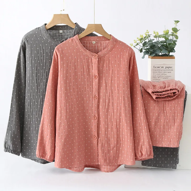 Pajamas For Couples Pijama Sets 2023 Autumn New Pure Cotton Sleepwear Suit Two-Piece Set Wedding Night Clothes Sleep Wear