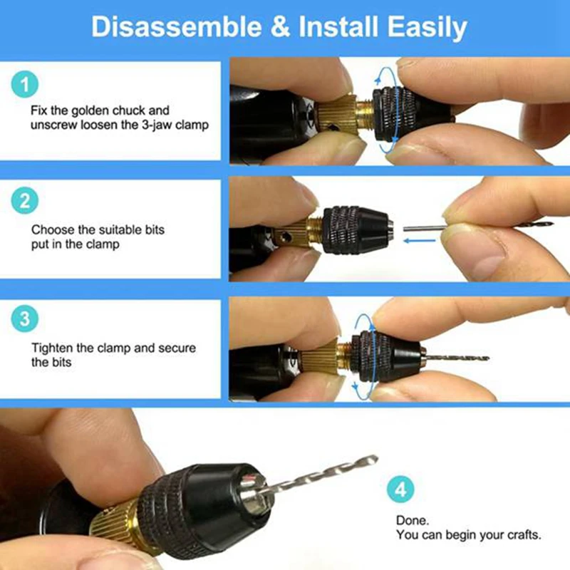 New Mini Electric Drill Set 5V Small Jewelry Drill Kit Precise USB Resin  Drill with 10 Drill Bits and 4 Abrasive Heads Premium - AliExpress