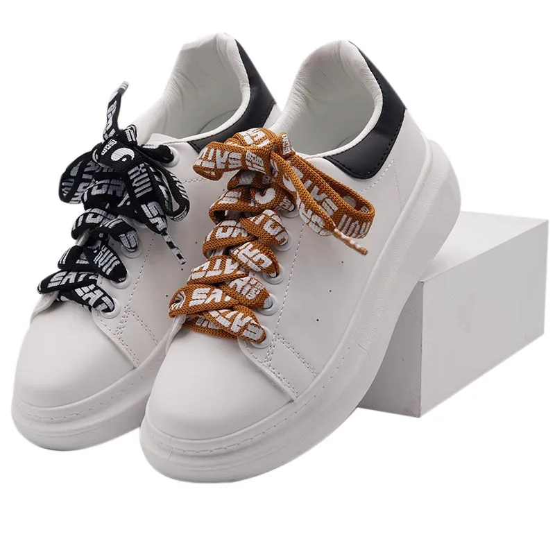 Extro wide 15mm Red Thread Shoelaces 60-180cm Taiji gossip Flat