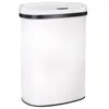 Trash Can Office Bathroom Bedroom Waste Bin with Lid Automatic Sensor Touch Free Stainless Steel Garbage Can 13 Gallon / 50L 1