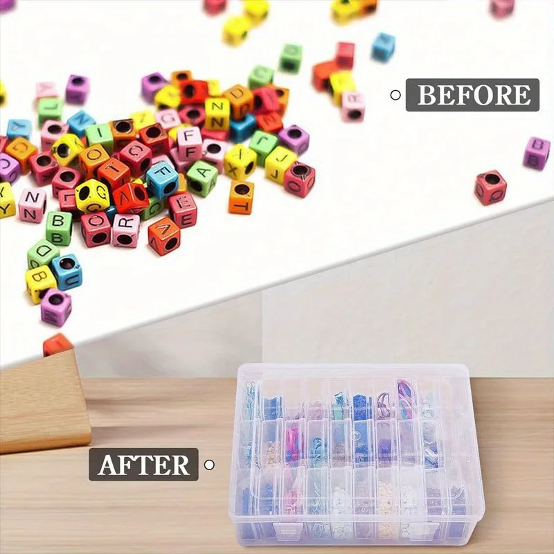Storage Boxes 1 Set of 30 Grid Storage Gift Diamond Painting Stone Beads Suitable for Diamond Embroidery Box DIY Craft Storage