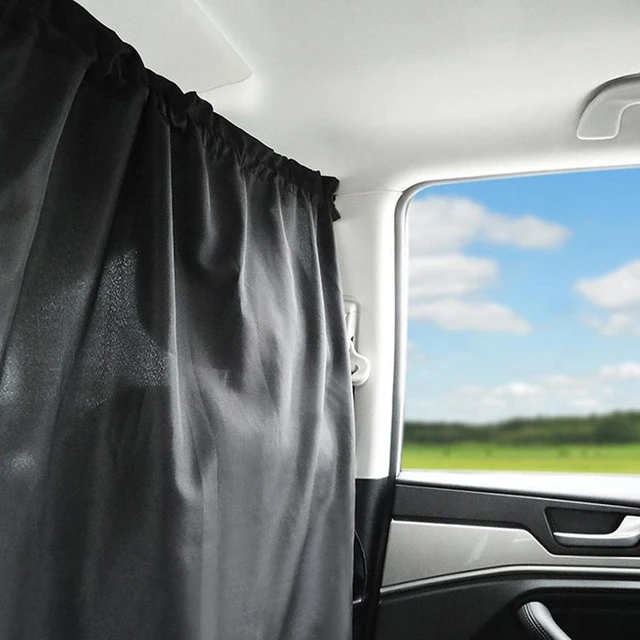 Car Isolation Curtain Partition 2pcs Automobile Privacy Window Sun Shade  Divider Vehicle Blackout Rear Seat Sunshade Covers