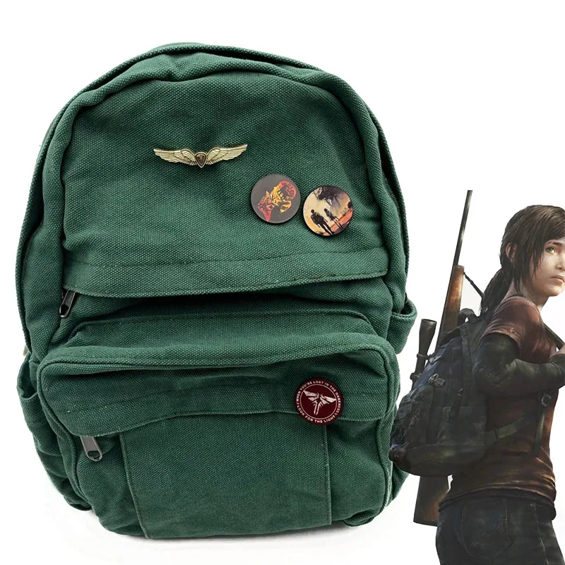 

TV The Last of Us Cosplay Ellie Joel Backpack Game Student Schoolbag Unisex Rucksack Canvas Shoulder Bags