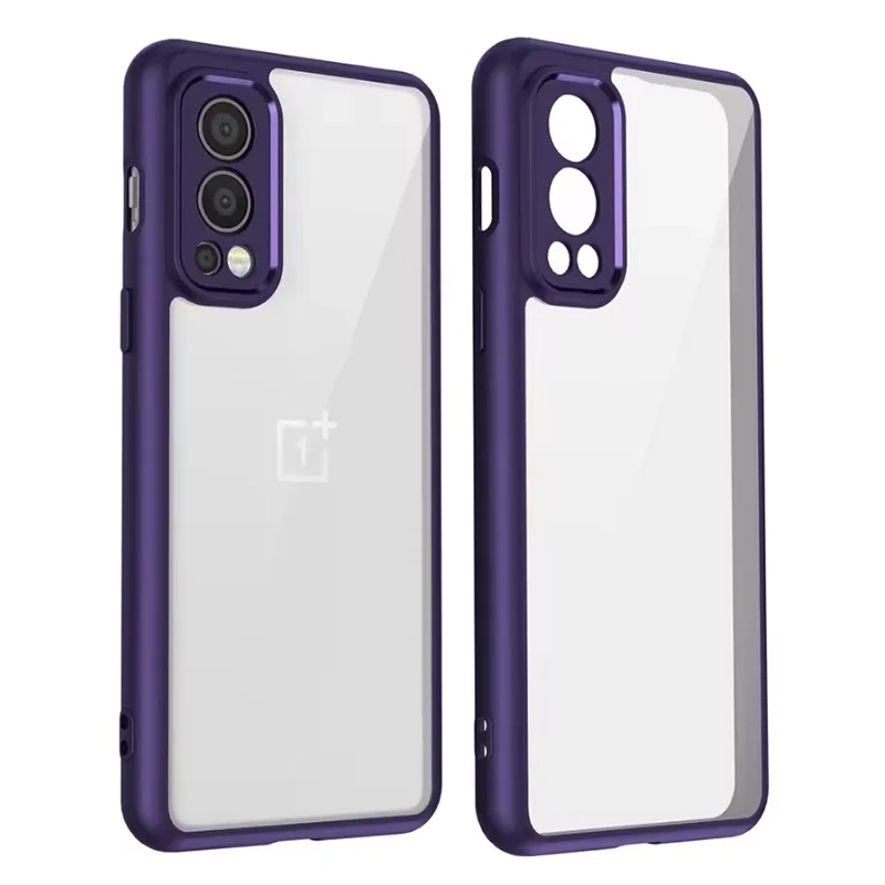 Shockproof Silicone Bumper Clear Matte Back Phone Case