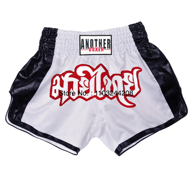 Men's Muay Thai Shorts Thai Boxing Shorts Women Child Embroidery Kickboxing Cage Fighting Training Pants Martial Arts MMA Gear