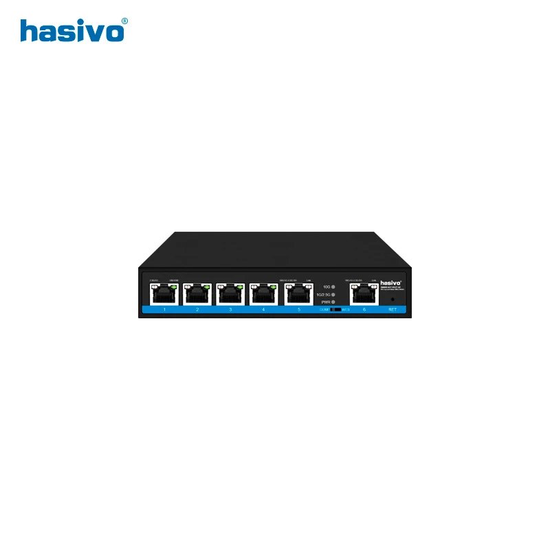 4 or 8 Port Web Managed 2.5Gps PoE Or None PoE Switch +2*10Gps RJ45 Uplink