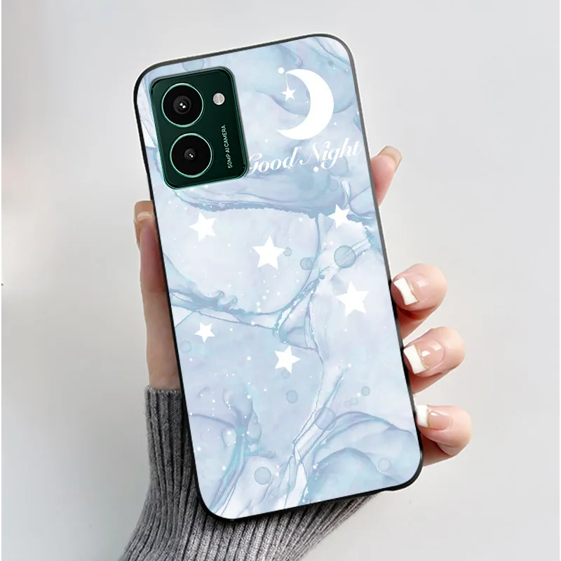 Aesthetic Cute Cat Astronaut Black Matte Soft TPU Shockproof Phone Case