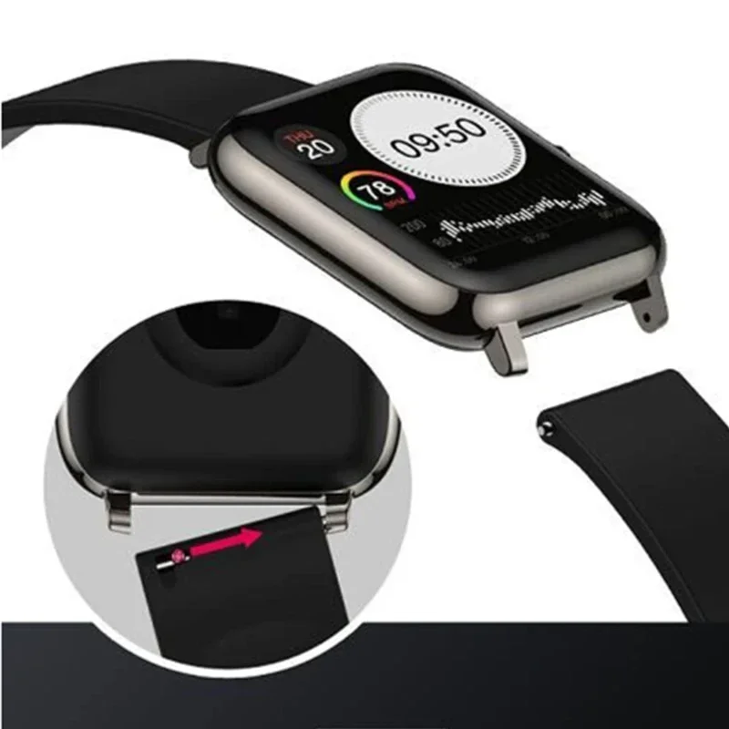 รูปสินค้า สายนาฬิกาซิลิโคน 20/22 มม. หัวเข็มขัดหมุด สำหรับ Huawei Watch Series