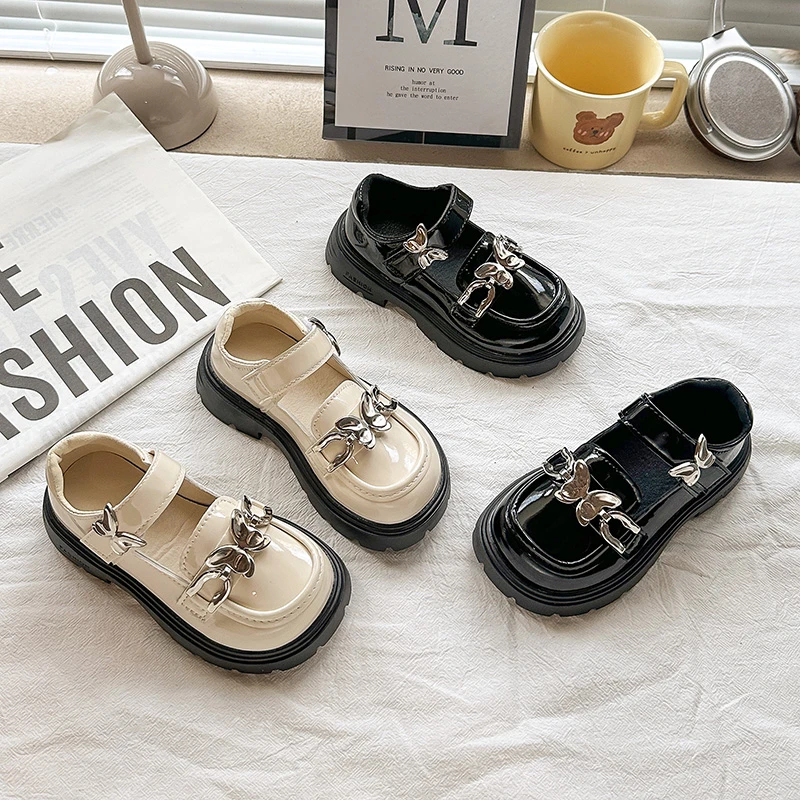 Girls Platform Mary Jane Shoes Soft Sole Autumn