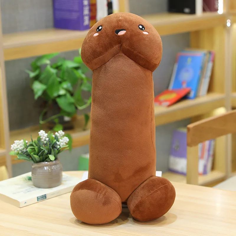 thumbnail image 1 of Juguete de peluche de pene de gran tamaño con forma de truco, pene de peluche para niño, almohada de abrazo, regalo sexy e interesante para novia, 1 of 5