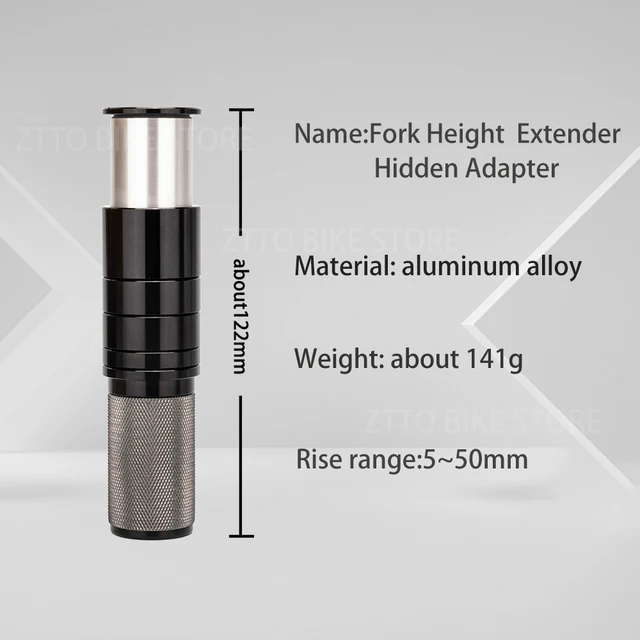 Bicycle Stem Riser Extender - Alloy Handlebar Height Adapter For Mountain Bike - View #10