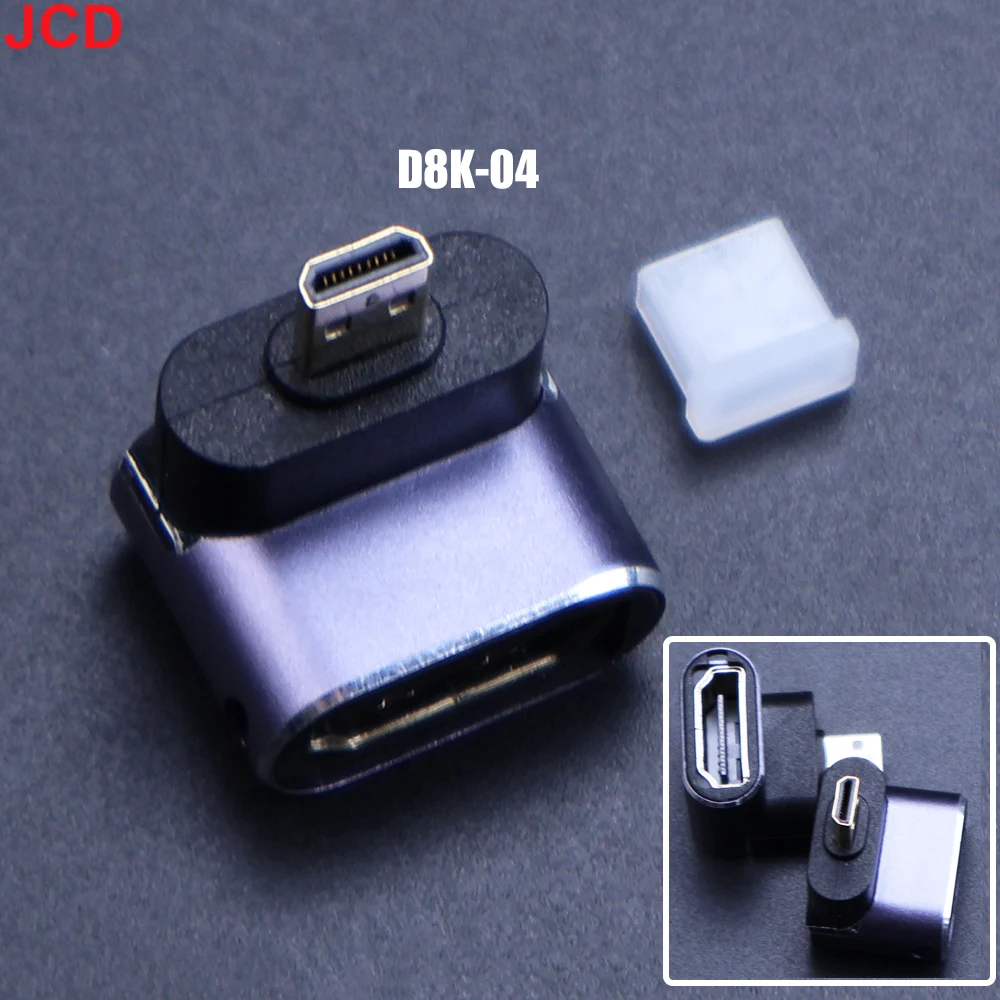 8K HD Right Angle HDMI-Compatible Adapter - Male to Female Converter