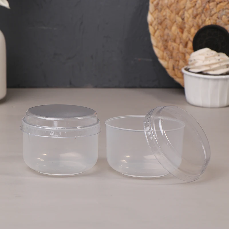 10Sets Food Container Japanese Caramel Mini Measuring Cup High Temperature Resistant Clear Plastic Condiment Containers 3