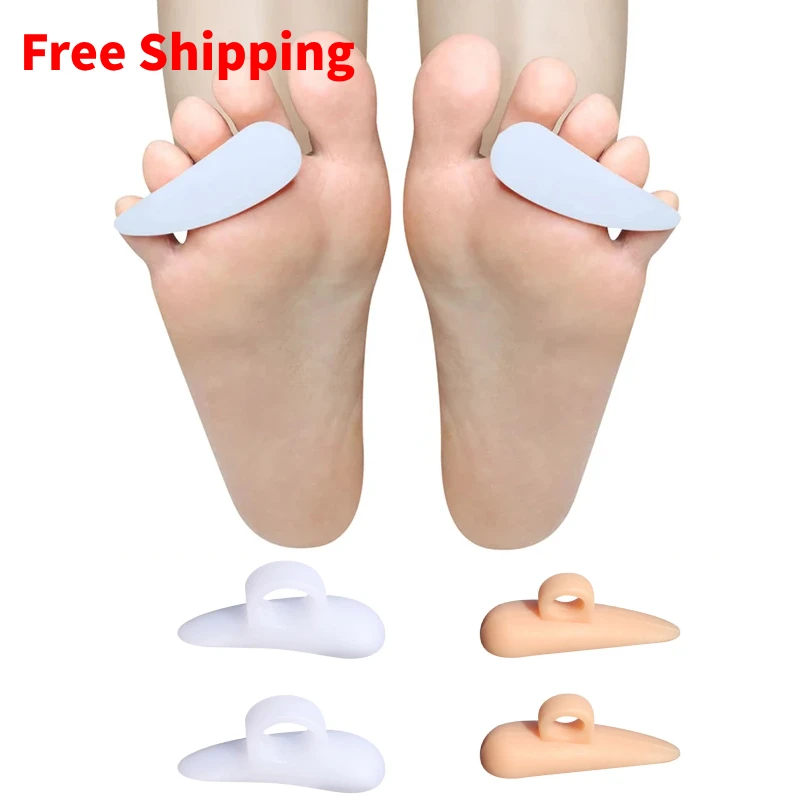 

3Pairs Silicone Toe Splitter Hammer Protector Separators Gel Support Pads Corrector Cushions Straightener Bunion Guard Unisex