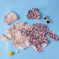 Kangobaby #My Soft Life# 2pcs Set Girls Swimsuit Cool Print Summer Baby Swimwear Beach Surfing 1