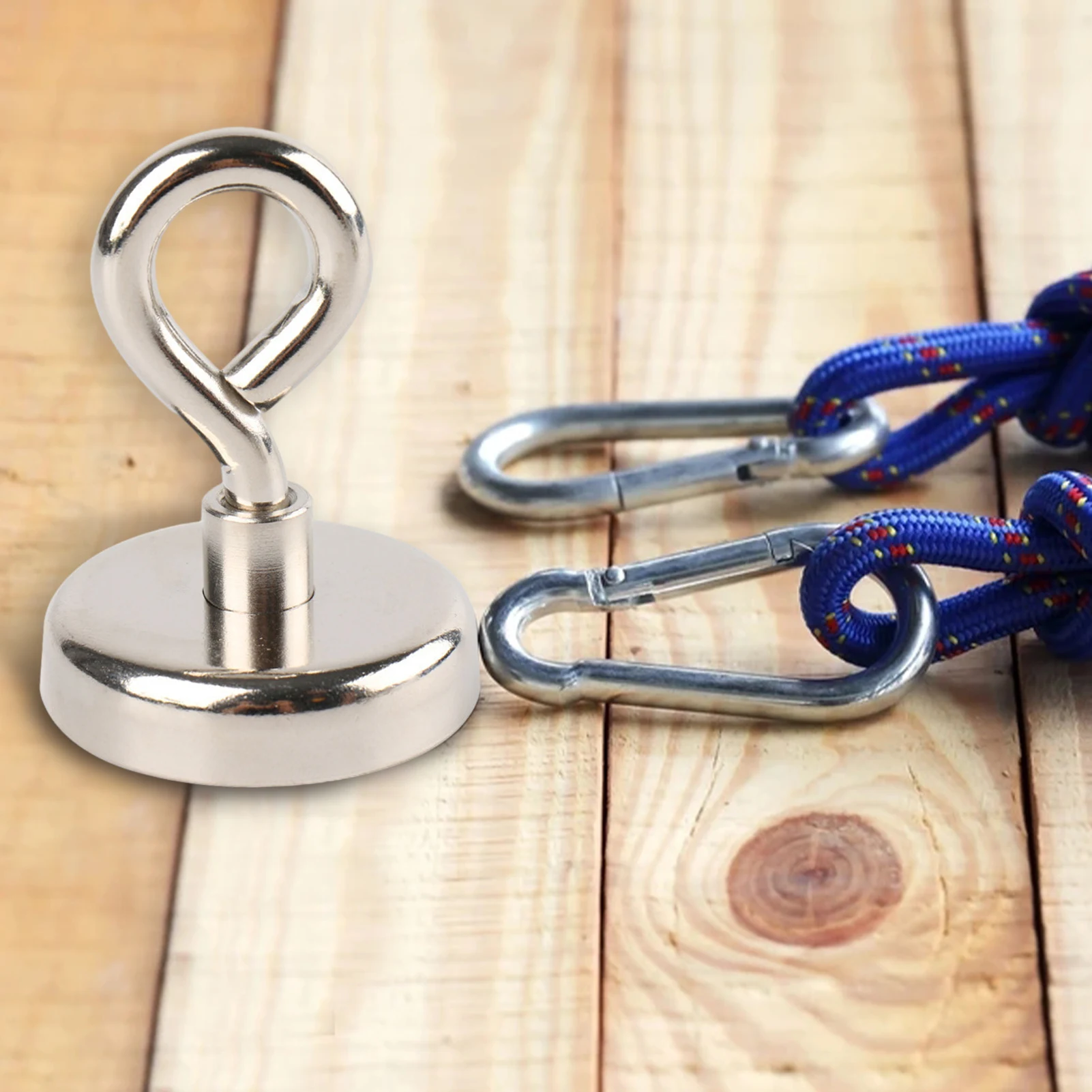 Powerful Neodymium Magnet Deep Sea Fishing Magnet Round Powerful Search Magnetic Hook with Ring Metal Round