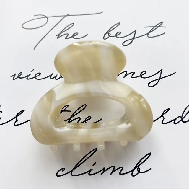 Sweet Mini Acetate Hair Clip for Women Girls Hair Claw Chic Barrettes Crab Hairpins Styling Claw Clips Fashion Hair Accessories XXD0019-3