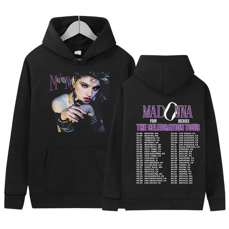 Madonna The Celebration Tour 2024 Print Hoodie Men Women Retro