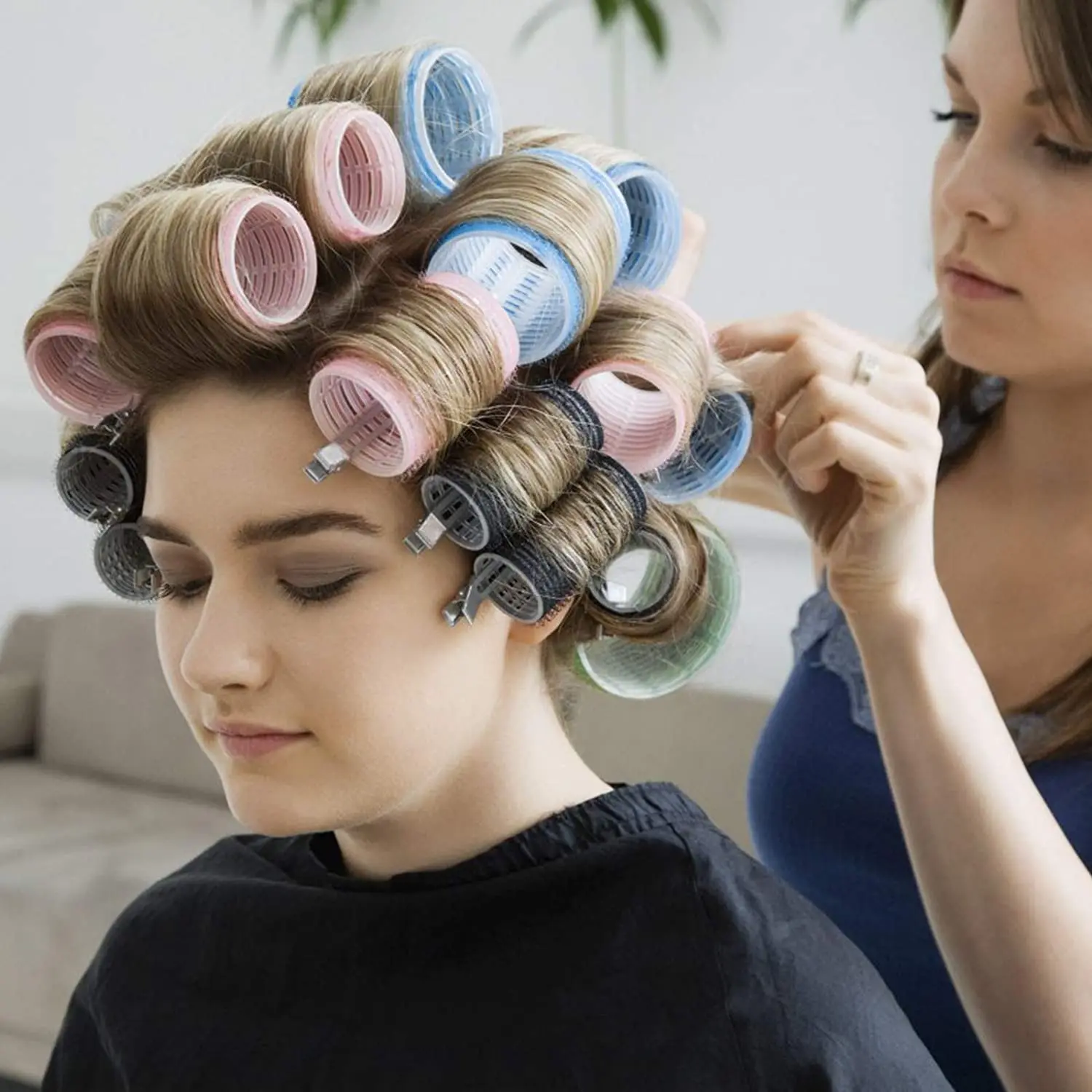 Heatless haja curlers állítsa 6db Személyesen Lefogal Megfogás Szalakótaalakúak számára stv Szőrök Frufru Űrtartalom Egész éjjel nincs Gabalyodik Curling hairstyling szerszámok