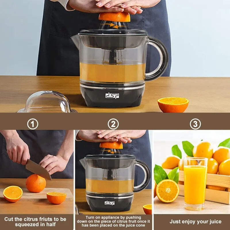 1pc Portable Electric Juicer Multifunctional Kitchen Automatic Fresh Squeezer Fruit Juicer & Household Orange Lemon Blender!