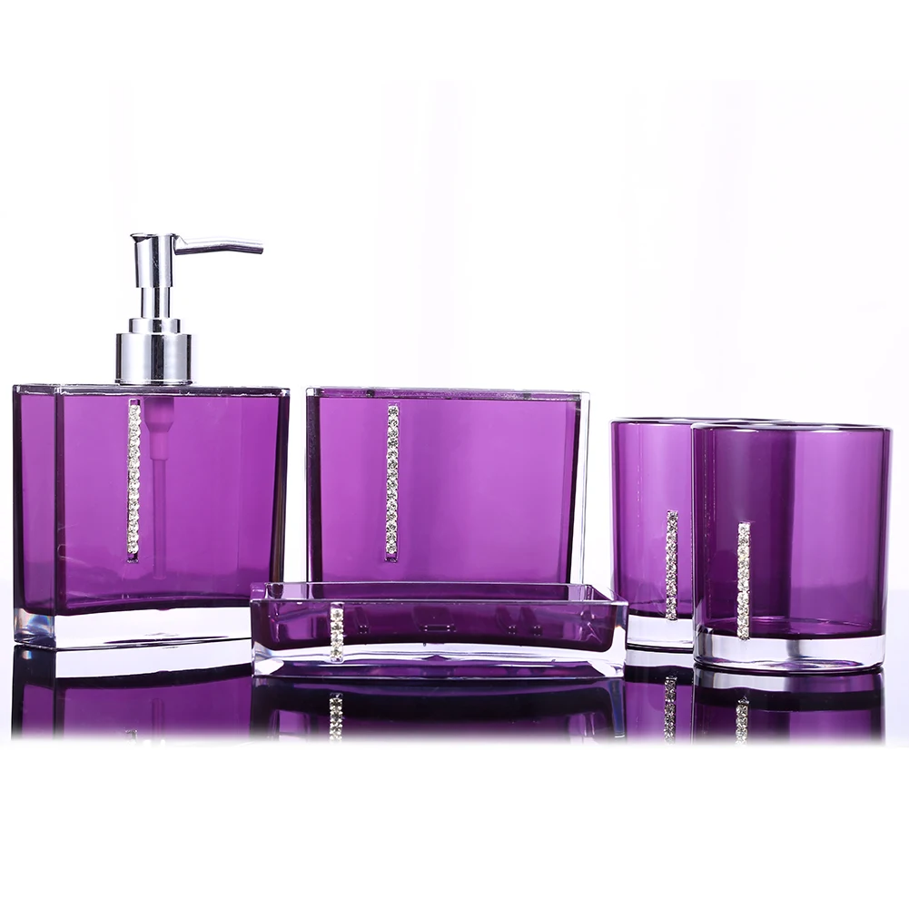 

Bathroom Accessory Set Deluxe Bathroom Vanity With Toothbrush