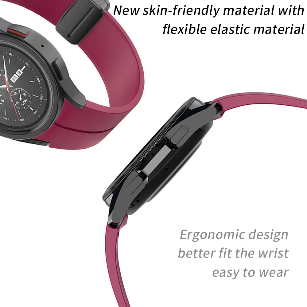 Premium Silicone Strap with Magnetic Buckle