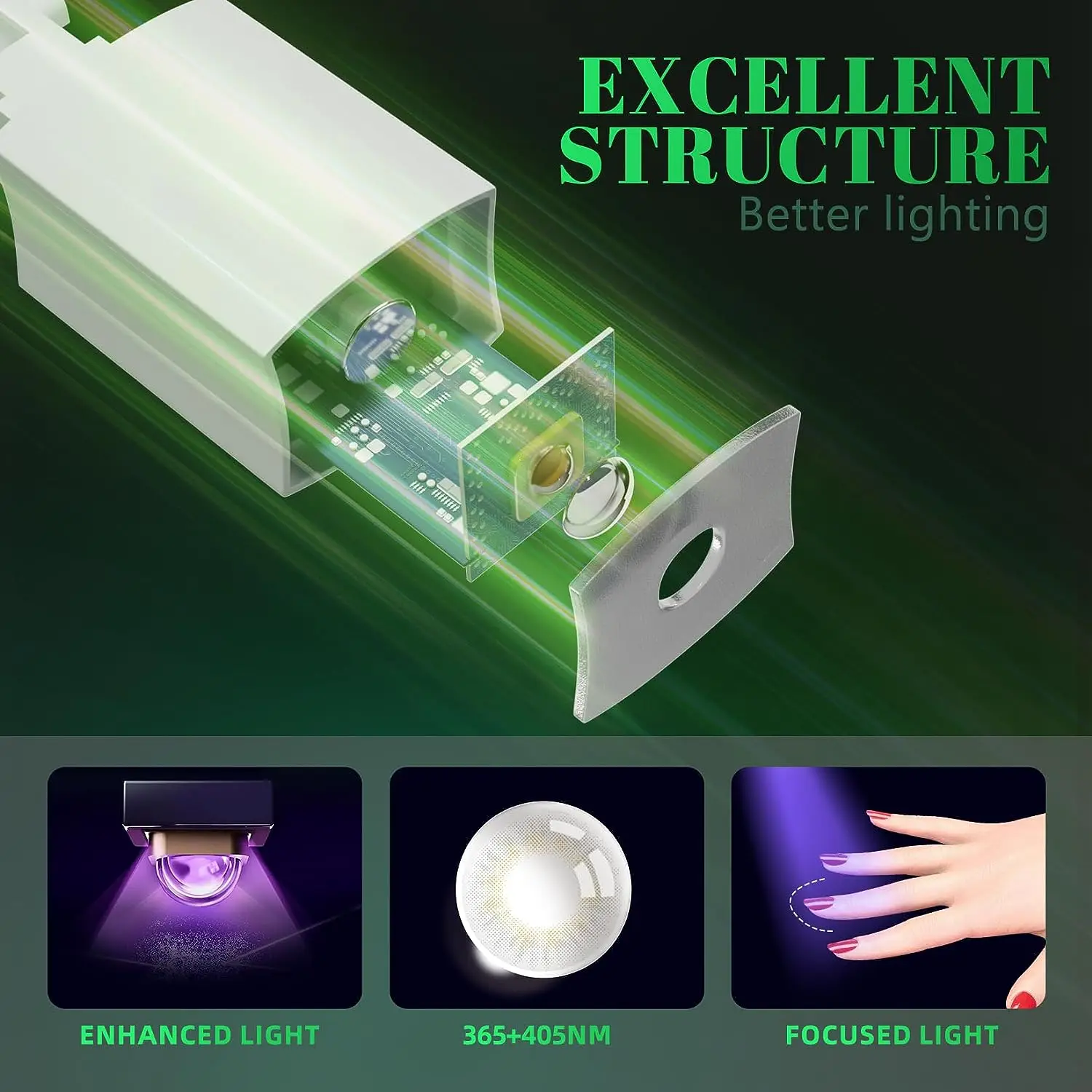 UV LED Nail Lamp Mini UV Nail Lamp for Manicure Portable Nail Dryer Stand Lamp Professional Ultraviolet Mini Nails Drying Light 6