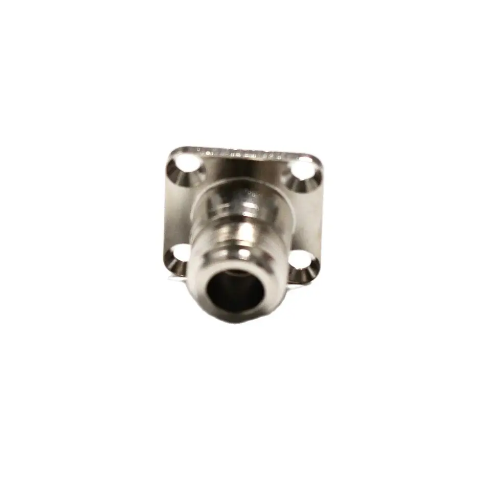 Connettore Coassiale RF N Femmina - Per Cavo RG402/141, Montaggio A Pannello, Nichelato - Foto 6