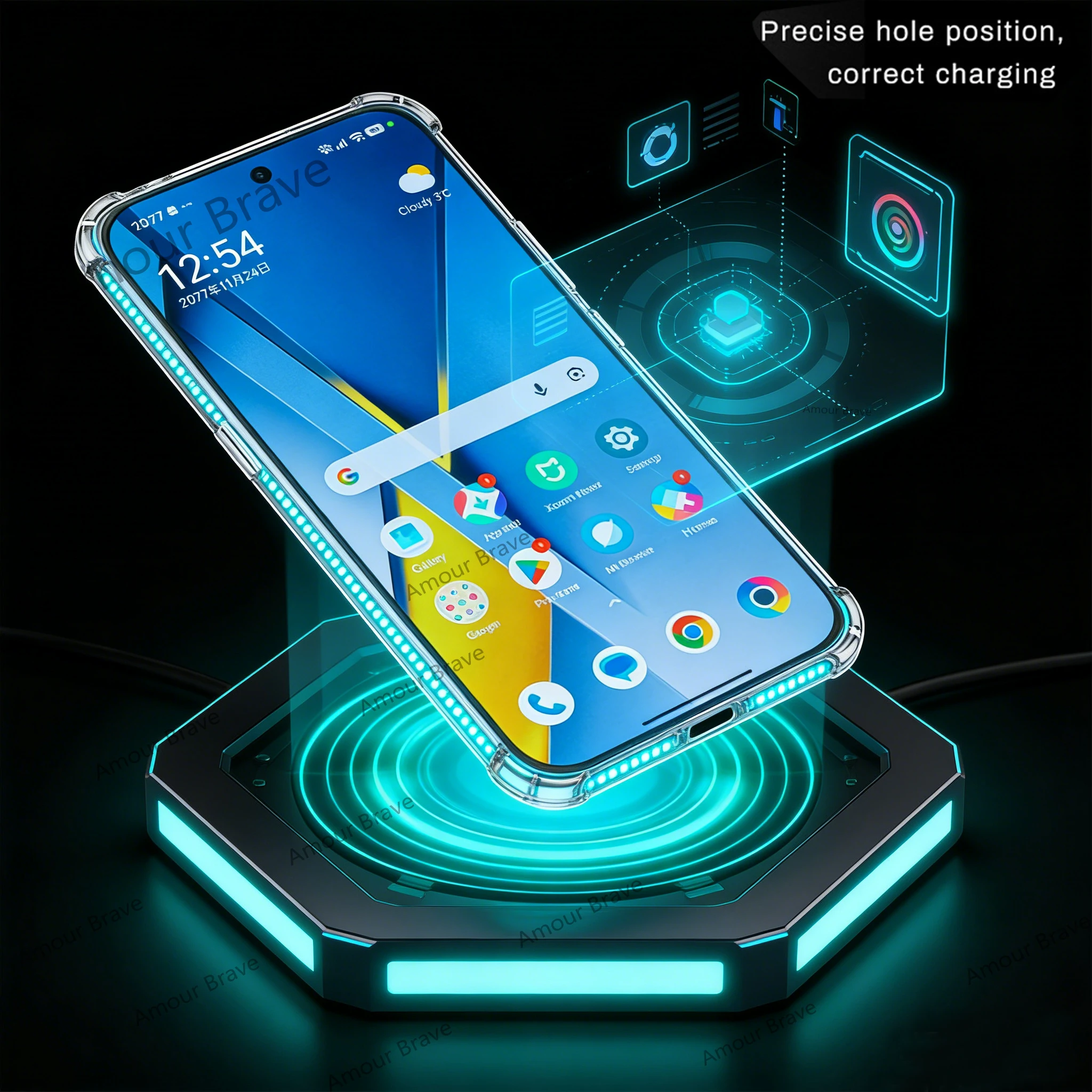 Transparent Shockproof Case - Enhanced Protection