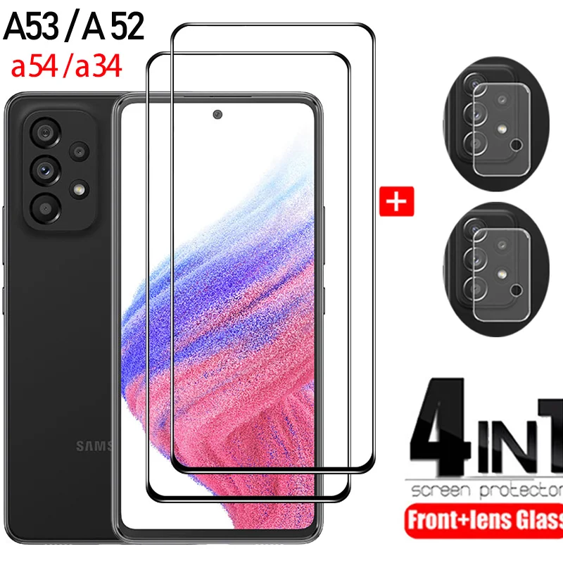 Samsung A54 Protettivo Pellicola Su Samsung Galaxy A 54 Occhiali Samsung A53 Pellicola Vetro Galaxy A52 A52S A53 4G 5G Vetro Temperato Samsung A54 Scr
