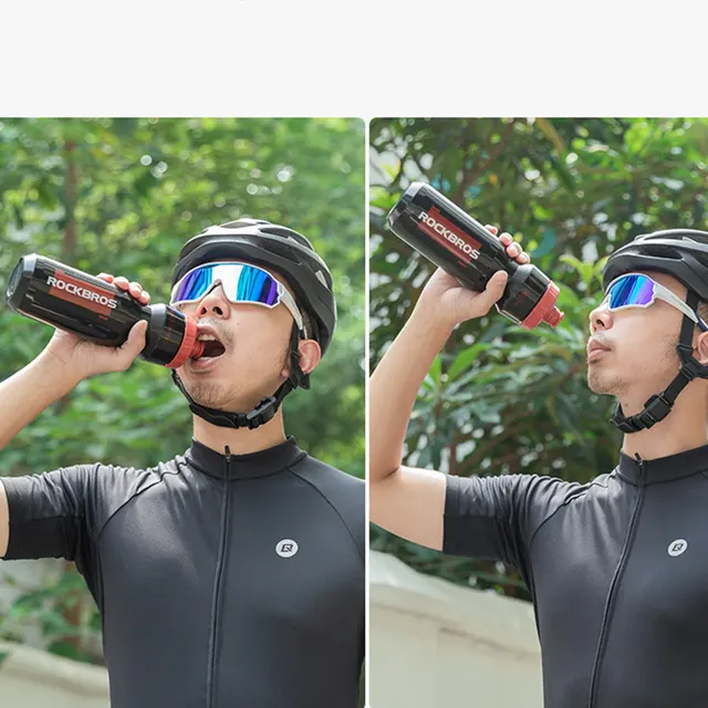ROCKBROS Bicycle Water Bottle 750ML PP5 Plastic For Outdoor Running Climbing Sports Squeeze Mug Cycling Kettle Portable Bike Cup 6