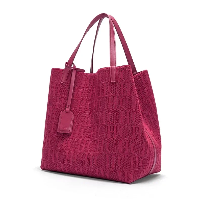Sac à Main CAROLINA HERRERA En Cuir Véritable Vert - Sac De Jour Fourre-tout - Occasion Excellent État